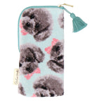 縦型ポーチ トイプードル　グリーン