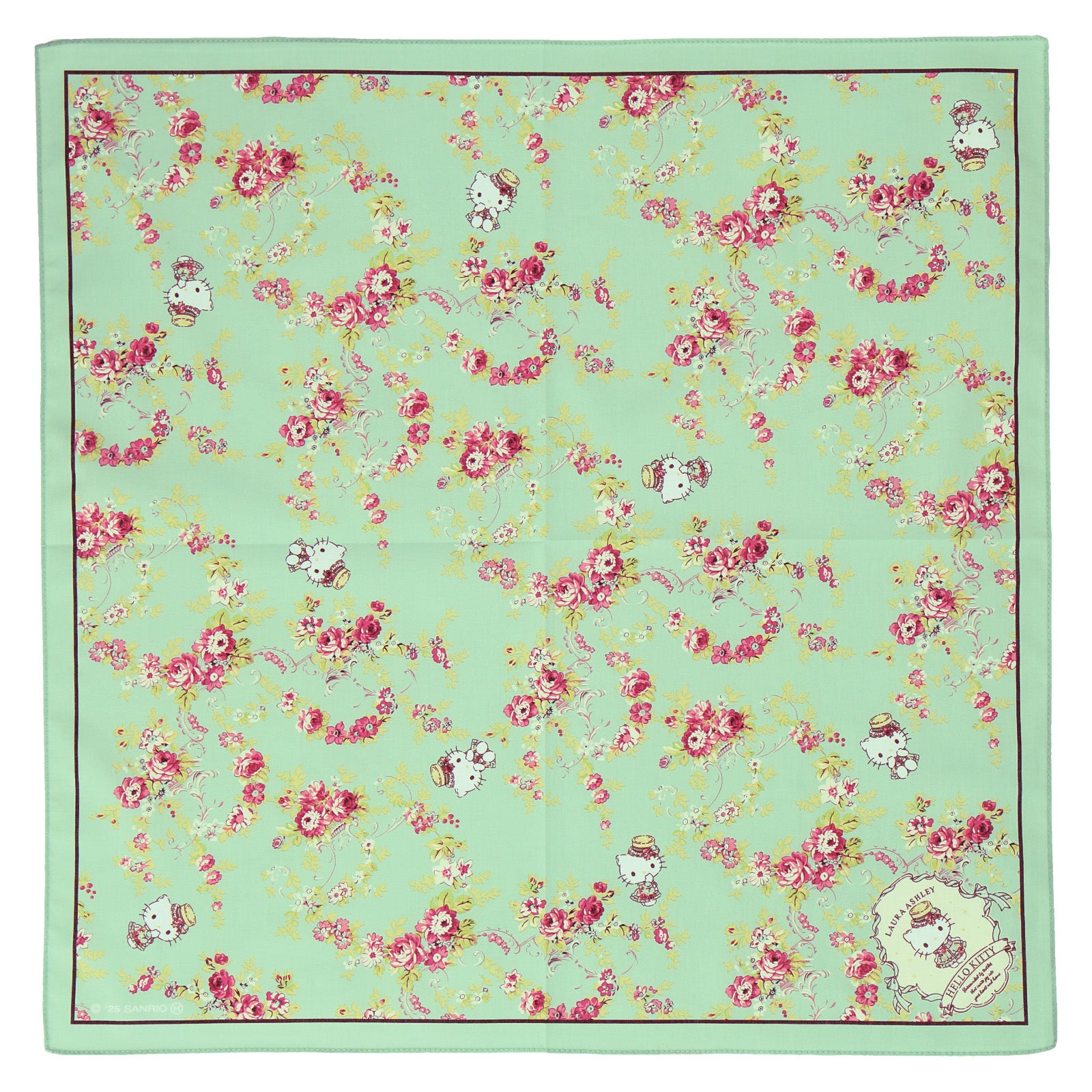 NEW】プリントハンカチ ハローキティ Josephine グリーン – INTERMODE