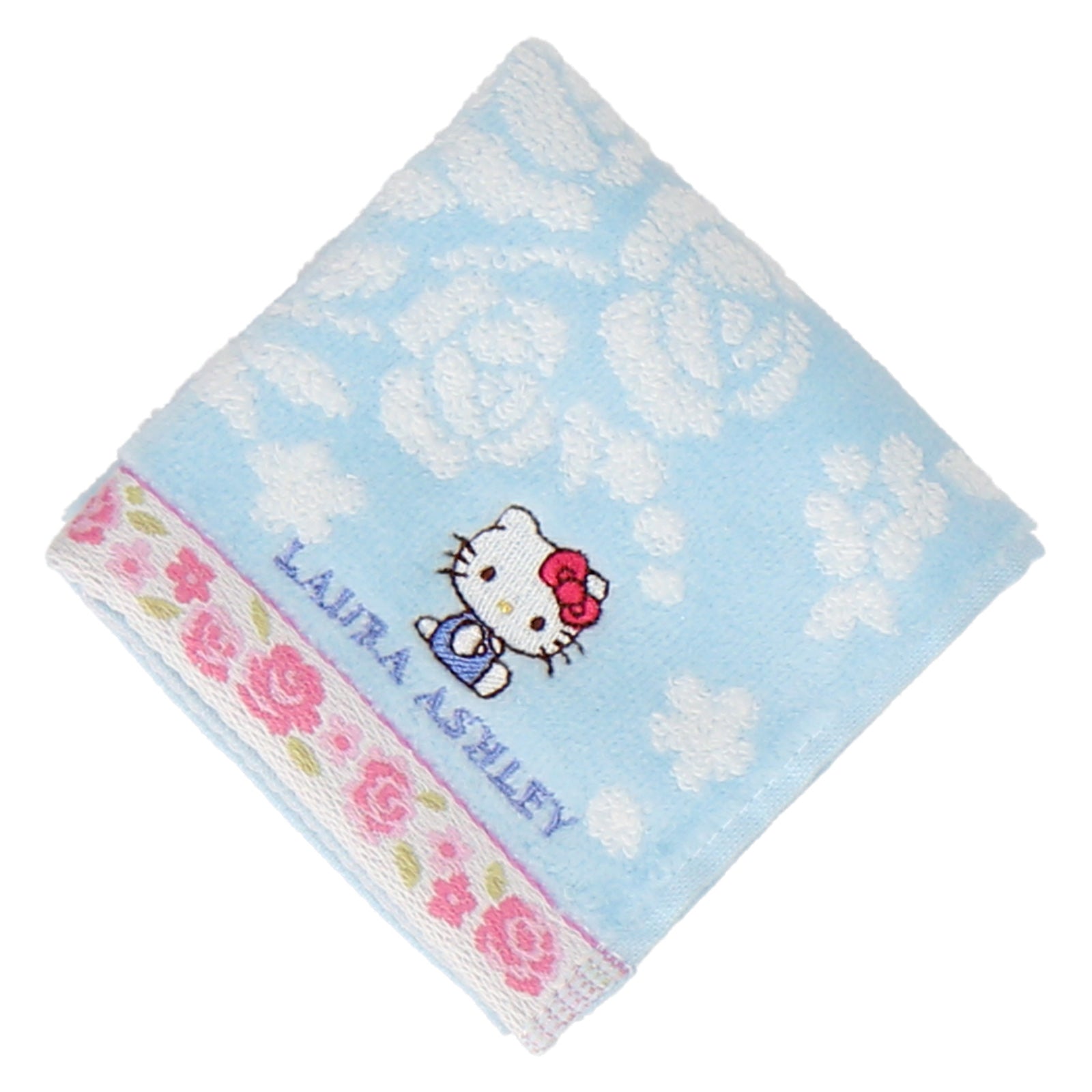 NEW】ミニタオルハンカチ ハローキティ ROSEANNE ブルー – INTERMODE