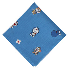 画像をギャラリービューアに読み込む, 【NEW】プリントハンカチ ドラえもん＆ドラミ　ブルー
