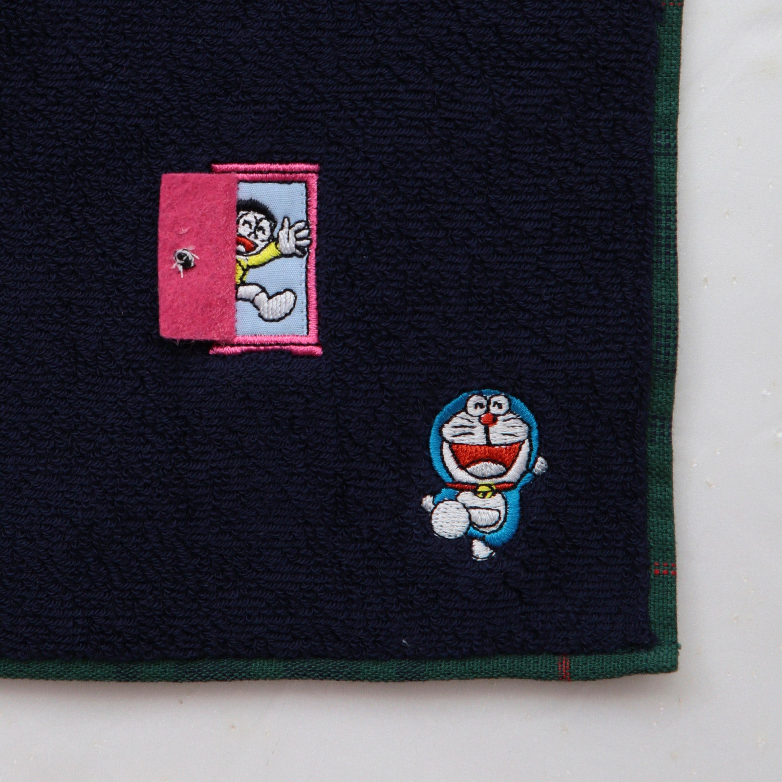 NEW】タオルハンカチ どこでもドア のび太くん #378b ネイビー