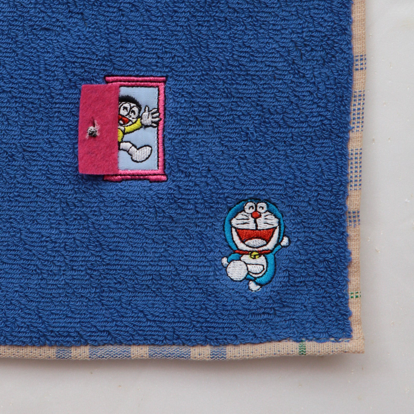 タオルハンカチ どこでもドア のび太くん　ダルブルー