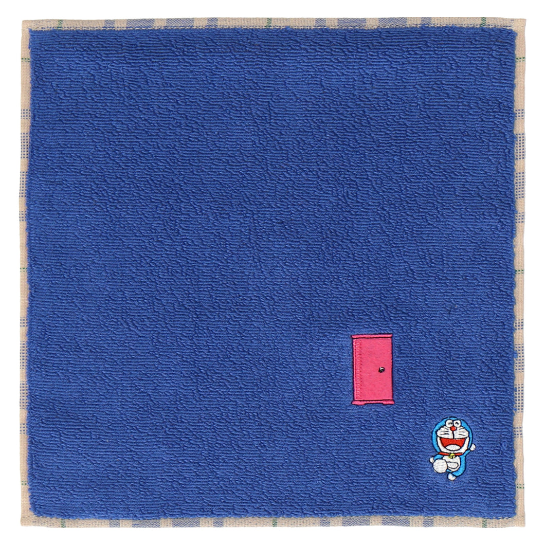 【NEW】タオルハンカチ どこでもドア のび太くん #378c　ダルブルー