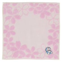 画像をギャラリービューアに読み込む, 【NEW】タオルハンカチ おひるねドラえもん＆桜　アイボリー
