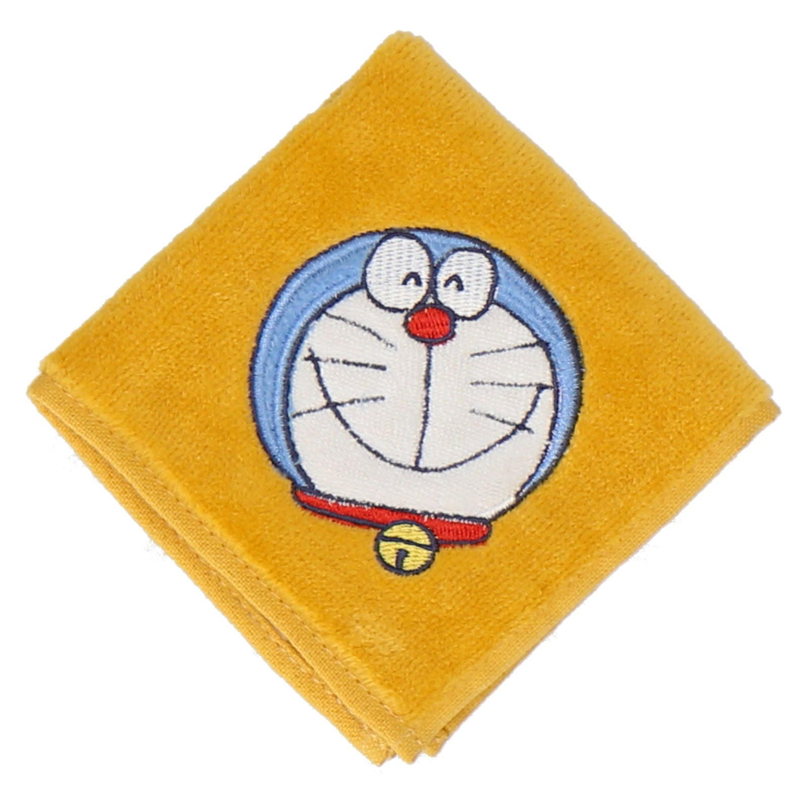 ミニタオルハンカチ ドラえもんビッグアップリケ　イエロー