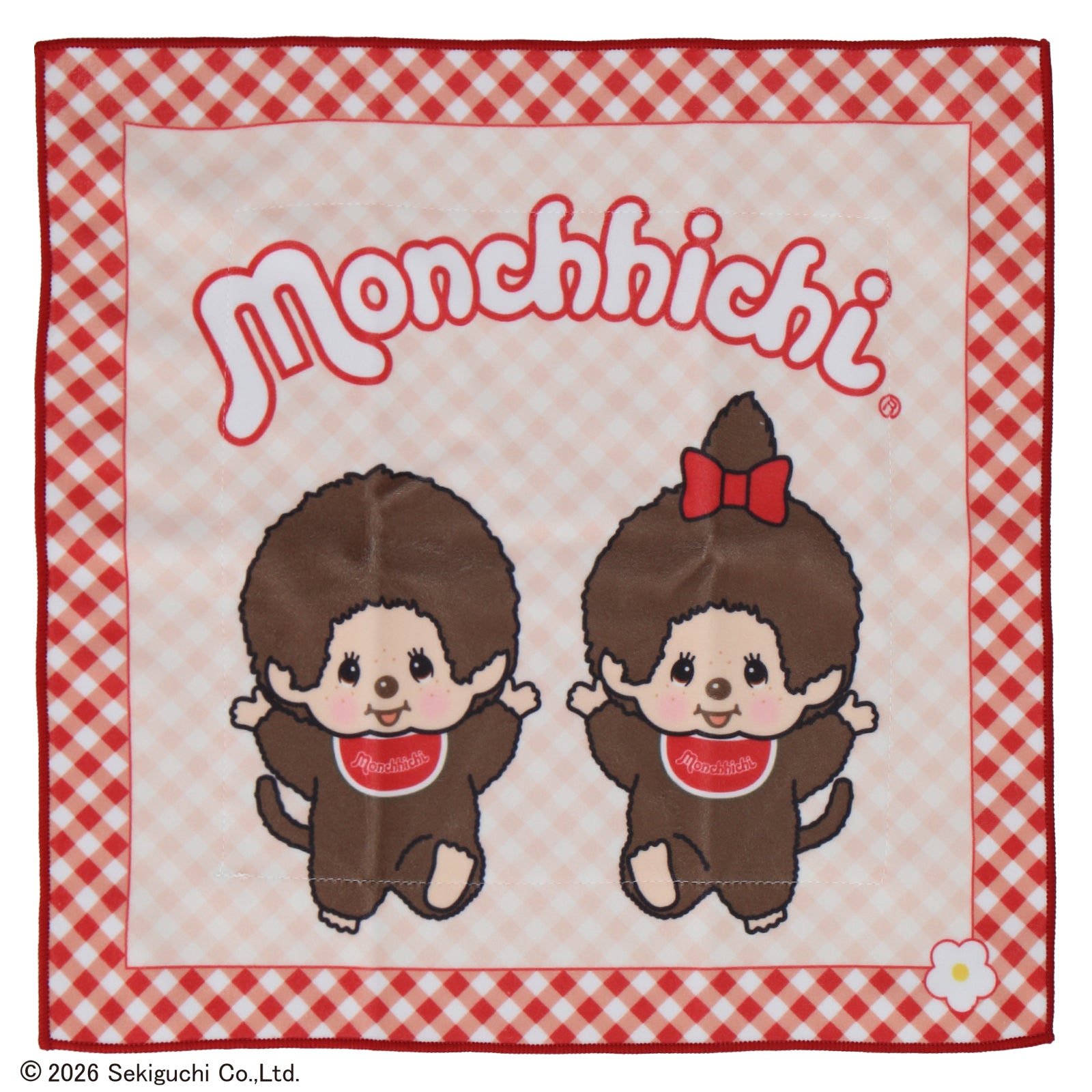 つつめる保冷ハンカチ モンチッチくん&モンチッチちゃん イラスト
