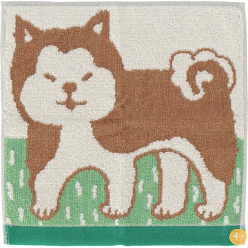 秋田 秋田犬　タオルハンカチ