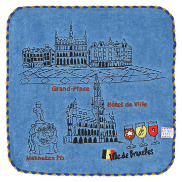 ベルギー ビール　刺繡タオル
