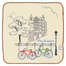 画像をギャラリービューアに読み込む, 【NEW】オランダ 自転車　刺繡タオル
