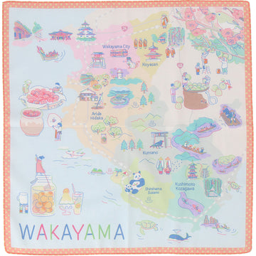 和歌山 梅干し　プリントハンカチ