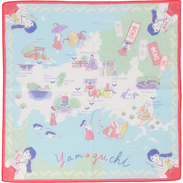山口 おみくじ　プリントハンカチ