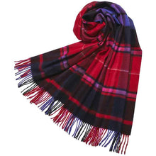 画像をギャラリービューアに読み込む, カシミヤ大判ストール チェック柄　チェックピンク
