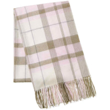画像をギャラリービューアに読み込む, カシミヤ大判ストール チェック柄　チェックベージュ
