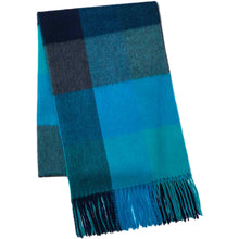 画像をギャラリービューアに読み込む, カシミヤ大判ストール チェック柄　チェックエメラルド
