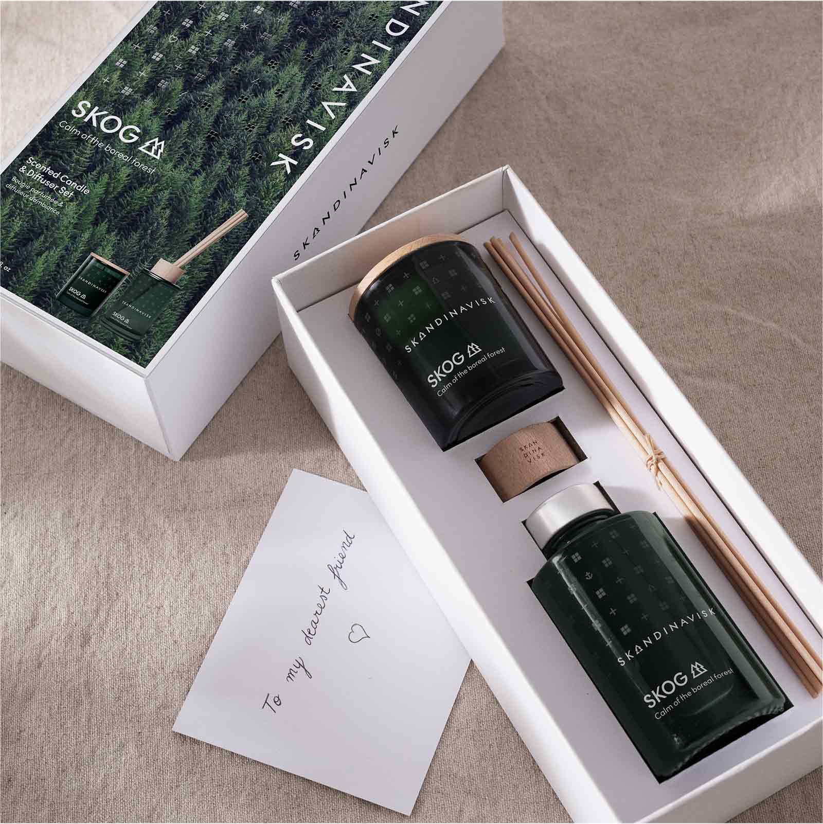 スコッグキャンドル＆ディフューザー ギフトセット　65g + 100mL