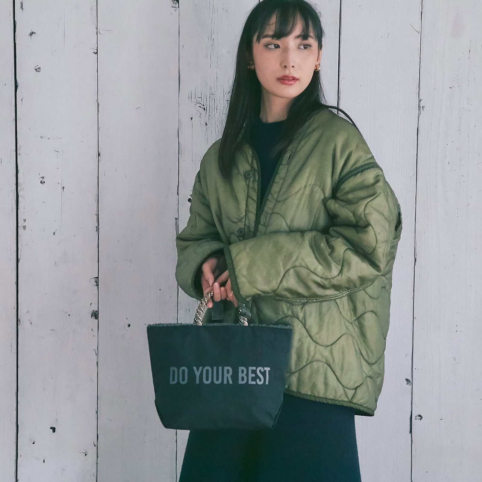 ボアリバーシブルトートＳ #912a　ブラック
