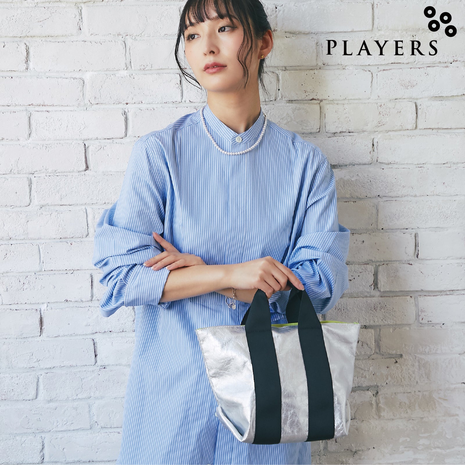 Players プレイヤーズ プレイヤーズ マルチスマートショルダーバッグ ブラック PLAYERS