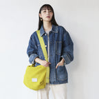 メッシュ カラーステッチショルダーL  　イエロー