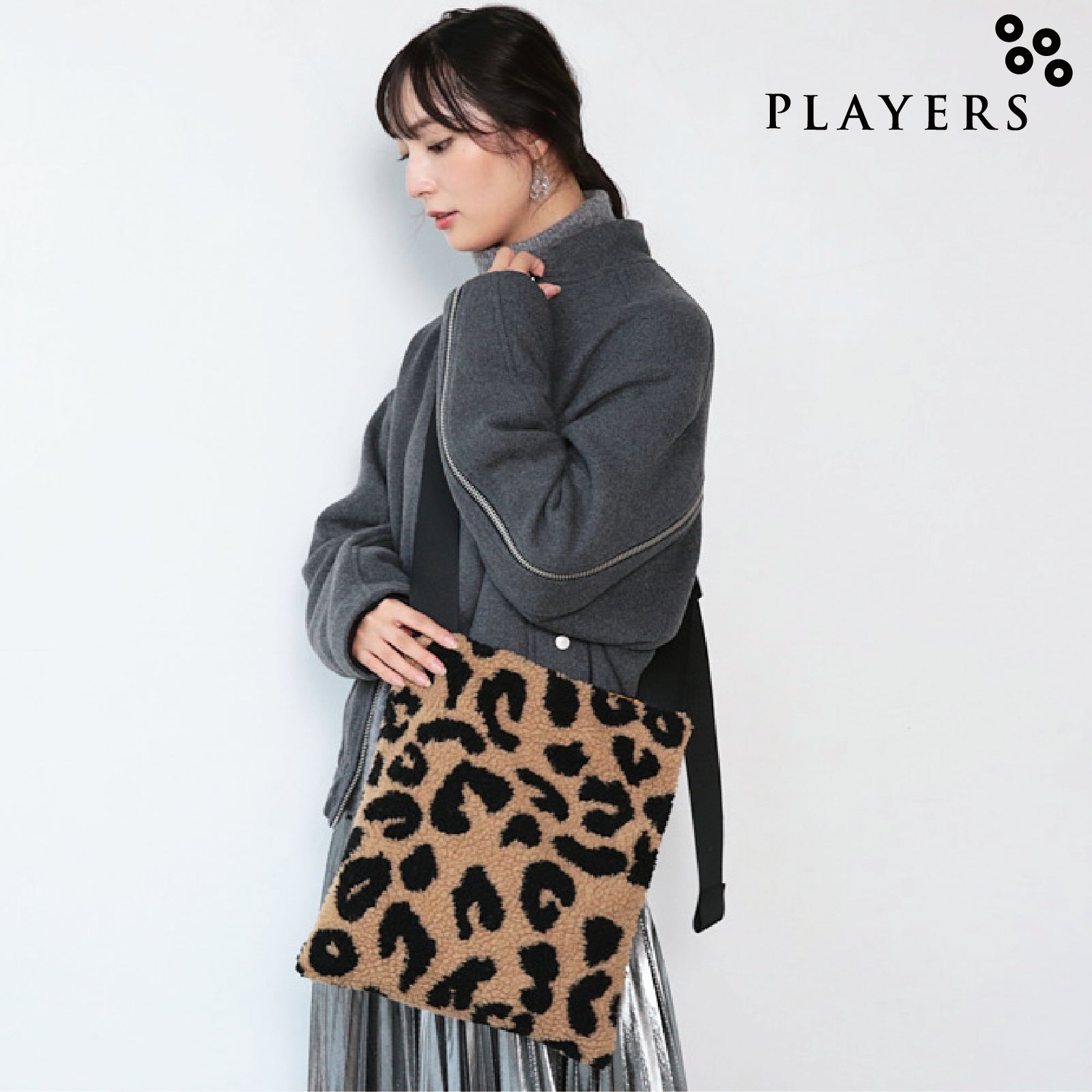 シープボアショルダー 　レオパード
