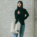 ボアリバーシブルトート #912a　グレージュ