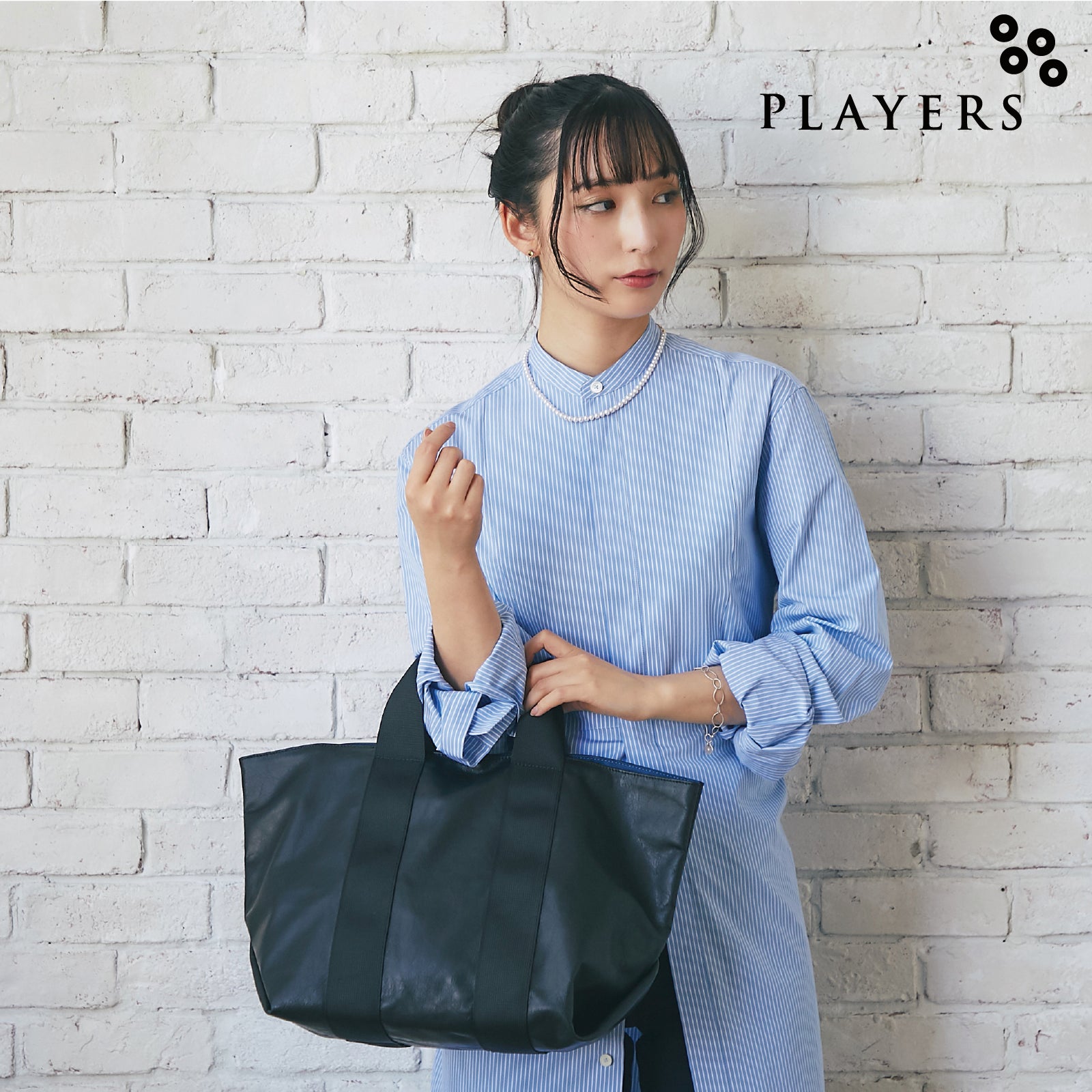 【極美品】プレイヤーズ 自由が丘 トートバッグ キルティング グレー　大容量 PLAYERSプレイヤーズ – ページ 4 – INTERMODE KAWABE