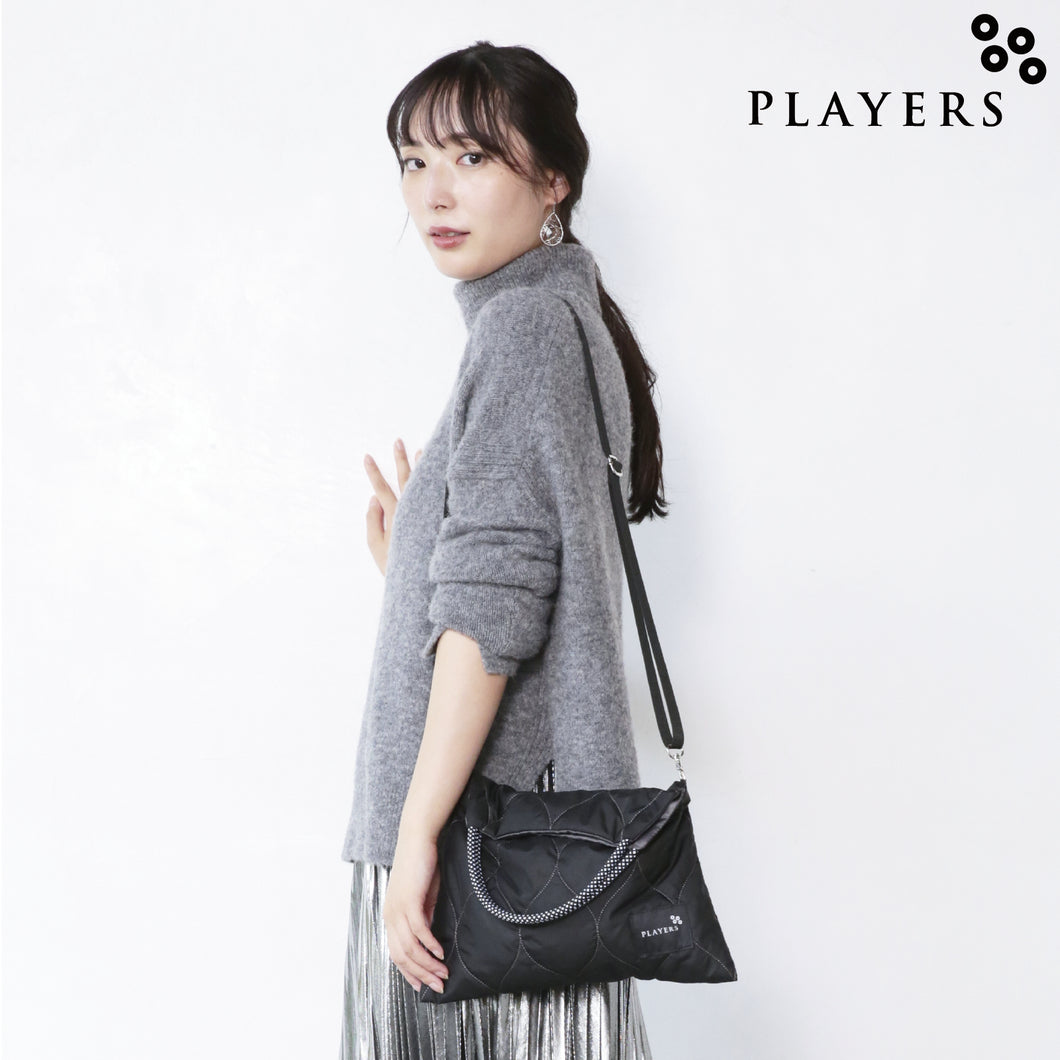 【NEW】タフタサコッシュトート 　ブラック