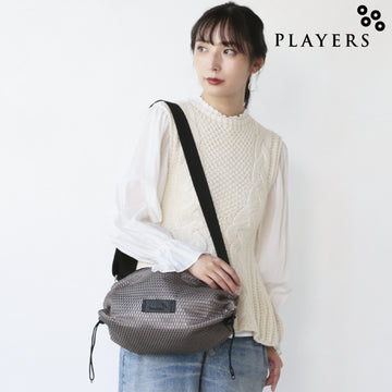 メッシュドロストショルダ－　Ｓ  　モカ
