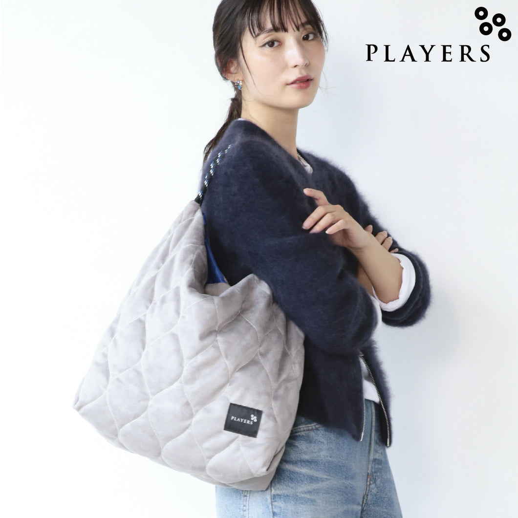 【NEW】スエードドロップトート 　グレー