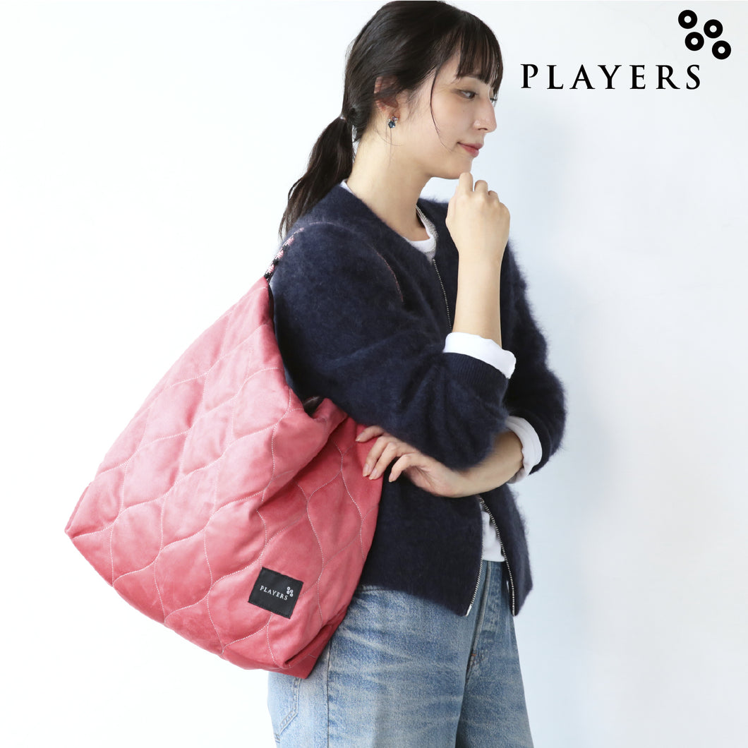 【NEW】スエードドロップトート 　コーラル