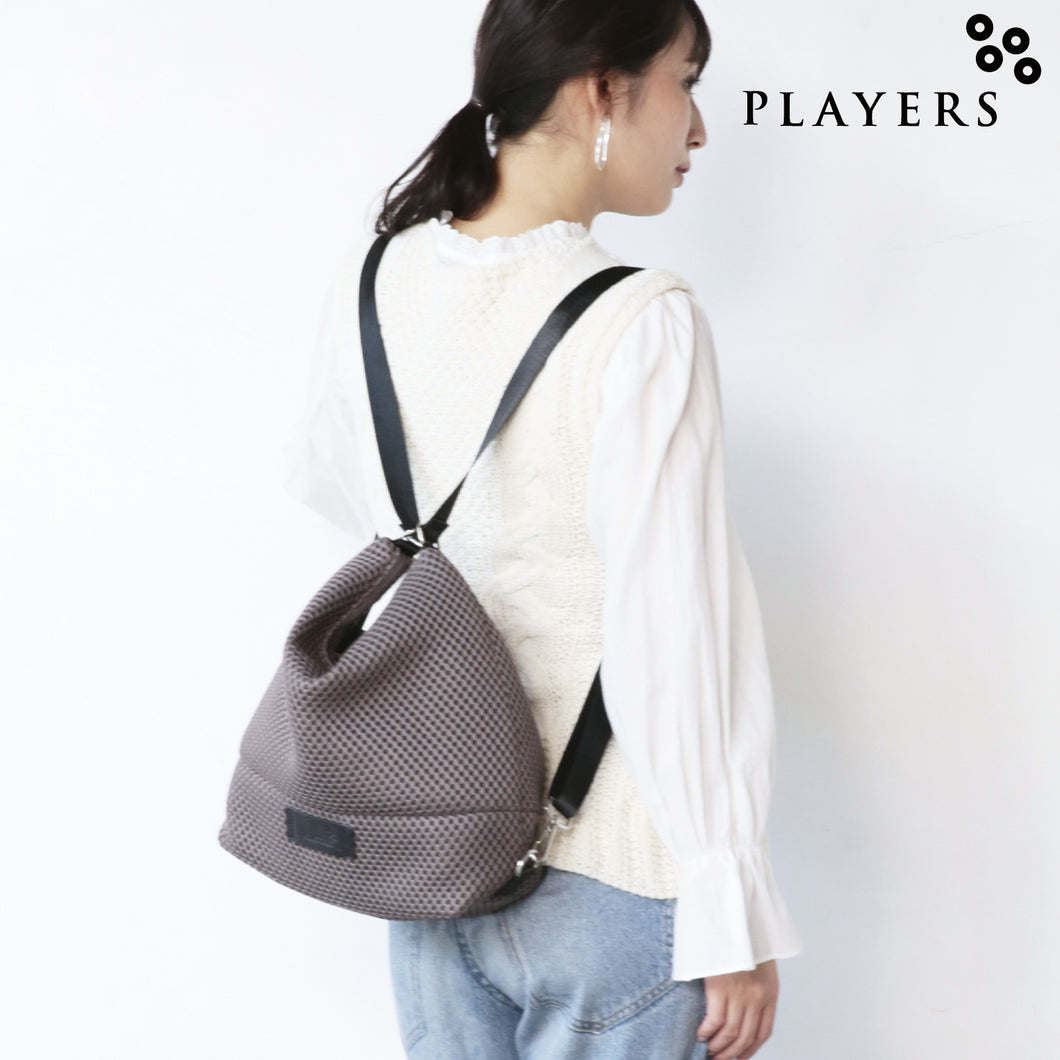 【NEW】エアメッシュ 3WAY リュック ミニ 　グレージュ