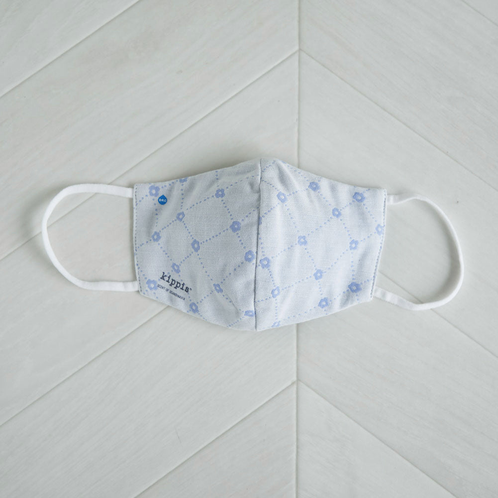 クールガーゼマスク メルトブレーン不織布 防御フィルター入 ブルー