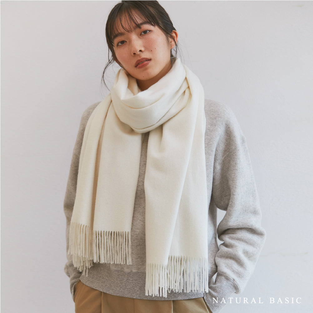 ナチュラルベーシック カシミヤストールnaturalbasic - ストール